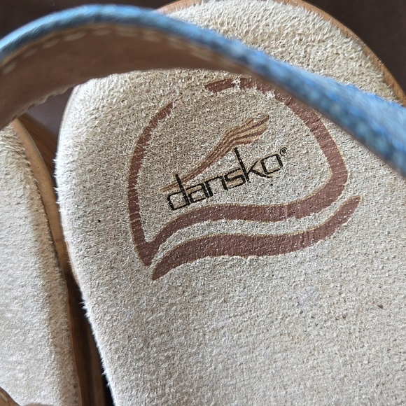 Dansko Blue Clog Strap Sandals Summer Casual Comfort Shoes - Picture 4 of 11